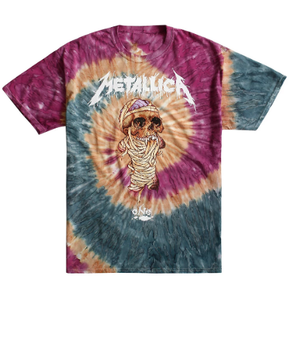 metallica tie dye t shirt